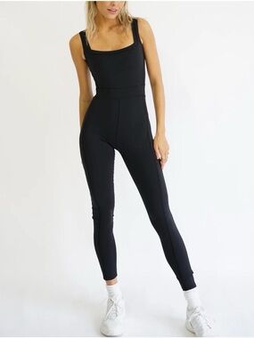 NWT Yellow the Label - Women’s Black Square-Neck Jumpsuit